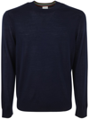 Paul Smith Dark Navy Merino Wool Sweater Blue In Blue