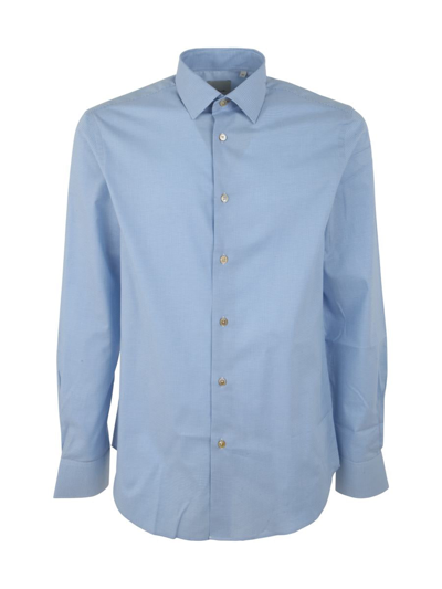 Paul Smith Mens Tailored Fit Shirt In Blue