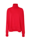 Phiili Wool Cashmere Boxy Turtleneck In Pink &amp; Purple