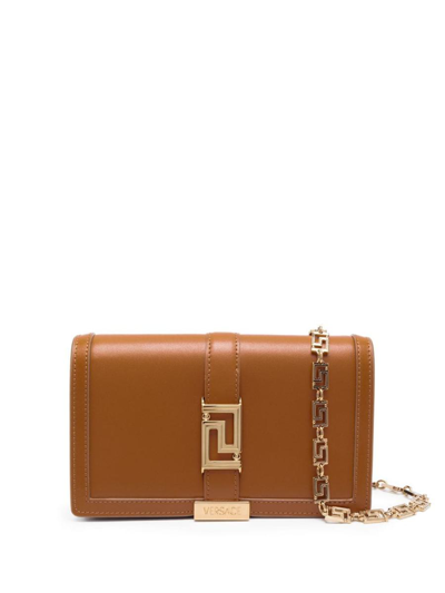 Fendi Wallet On Chain With Pouches Mini Leather In White - Praise