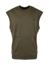 Fred Perry Fp Tricot Tank Top In Green