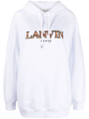 LANVIN LOGO-EMBROIDERED HOODIE