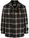 Maison Margiela Pendleton Check-print Wool Coat In Brown