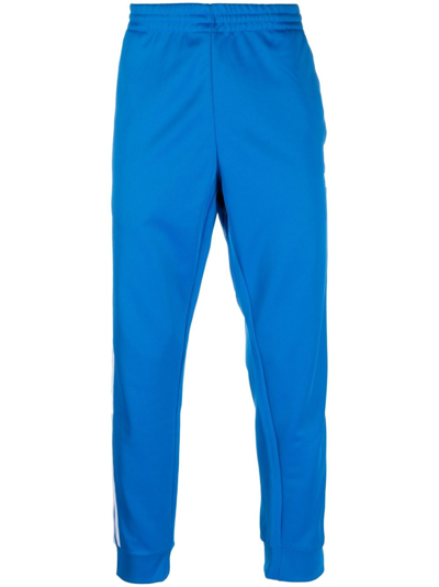 Adidas Originals Logo-embroidered Track Pants In Blue