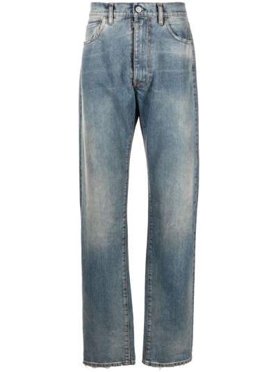 Maison Margiela Low-rise Straight-leg Jeans In Blue