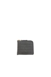 COMME DES GARÇONS COMME DES GARCONS EMBOSSED STITCH SMALL ZIP WALLET IN GRAY,SA3100ES