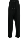 BALMAIN DRAWSTRING TAPERED TRACK PANTS