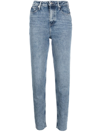 Tommy Hilfiger Gramercy High-rise Tapered Jeans In Blue