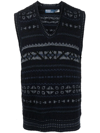 Polo Ralph Lauren Fair Isle Intarsia-knit Vest In Blue
