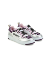 DKNY PANELLED LACE-UP SNEAKERS