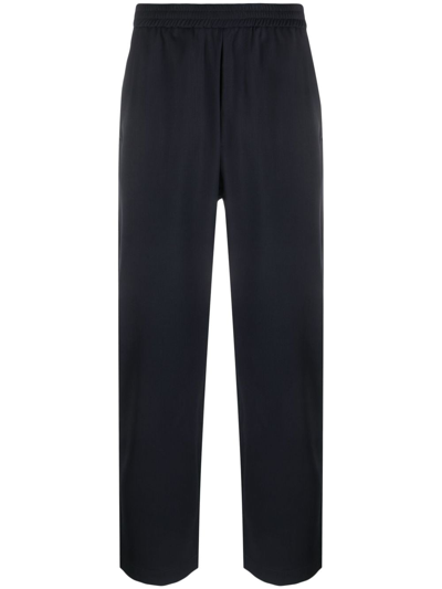 Barena Venezia Elasticated-waist Straight-leg Trousers In Blue