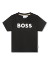 Bosswear Logo-embossed Cotton T-shirt In Black