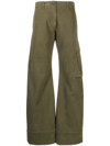 WE11 DONE WIDE-LEG CARGO TROUSERS