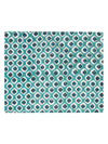 Les-ottomans Abstract-print Cotton Placemats (set Of Four) In Blue