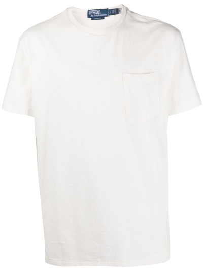 Polo Ralph Lauren Logo-embroidered Cotton T-shirt In White