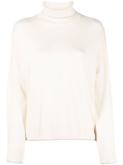 LIU •JO METALLIC-THREADING KNITTED JUMPER