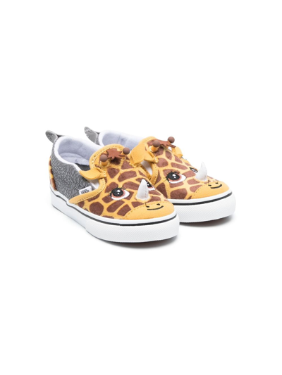 Vans Babies' Rinoceraffe Slip-on Sneakers In Grey