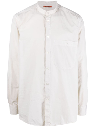 Barena Venezia Band-collar Cotton Shirt In Neutrals