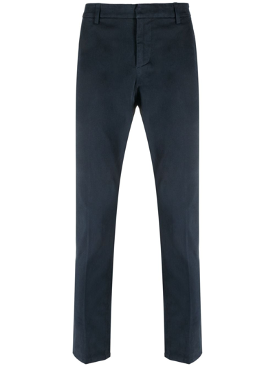 Dondup Slim-cut Chino Trousers In Blue