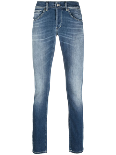 Dondup Slim-cut Cotton Jeans In Blue