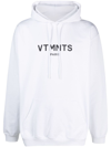 VTMNTS LOGO-PRINT DRAWSTRING HOODIE