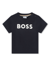 Bosswear Logo-embossed Cotton T-shirt In Blue