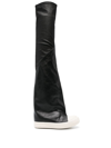 RICK OWENS 30MM CONTRAST-TOE THIGH-HIGH BOOTS