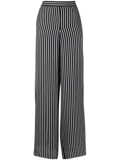Michael Michael Kors Women's Vintage Stripe Straight-leg Pants In Black