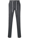 PT TORINO DRAWSTRING COTTON TAPERED TROUSERS