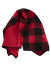 WOOLRICH PURE WOOL CHECK SCARF