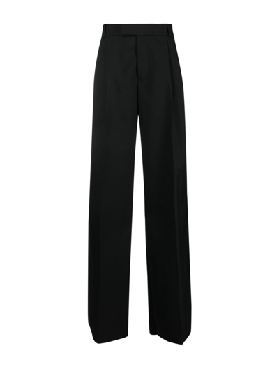 Alexander Mcqueen Oversized Tailored Pants In Black