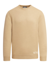 Apc Edward Logo-intarsia Wool Jumper In Tcb Camel Ecru