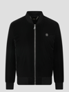 Philipp Plein Logo-patch Zip-up Bomber Jacket In Black