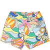 STELLA MCCARTNEY YELLOW SHORTS FOR BABY GIRL WITH LOGO