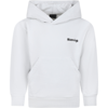 BALENCIAGA WHITE SWEATSHIRT FOR KIDS WITH LOGO