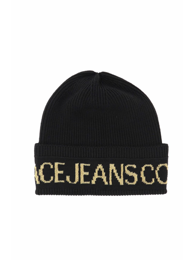 Versace Jeans Couture Vesace Jeans Couture Hat In Black/gold