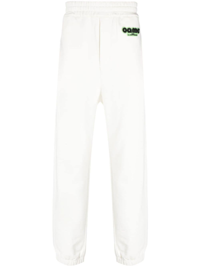 Oamc Logo-patch Jersey Track Trouser In White