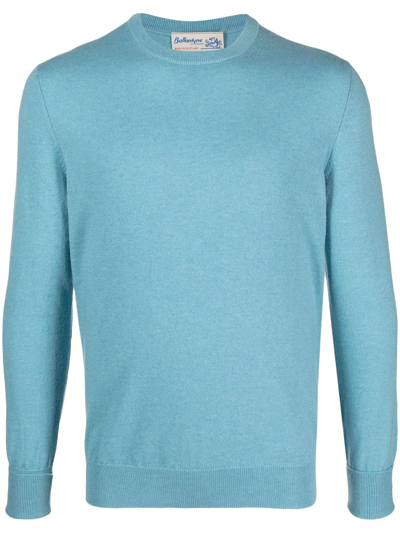 Ballantyne Crew-neck Cashmere Jumper In Blue