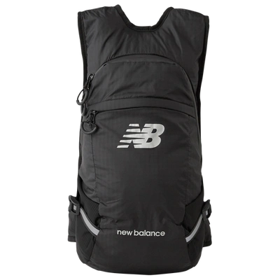New Balance Unisex Running 15l Backpack In Black/black