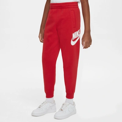 Nike Kids' Boys  Nsw Club Hbr Fleece Joggers In University Red/white