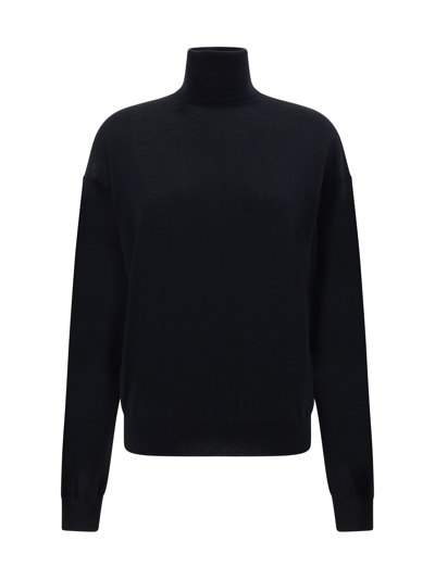 Saint Laurent Sweater In Black