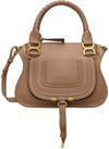Chloé Pink Small Marcie Bag In Tan