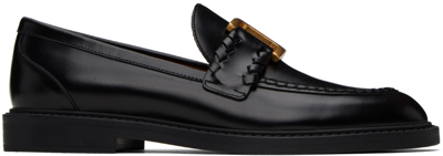 Chloé Marcie Black Leather Loafers