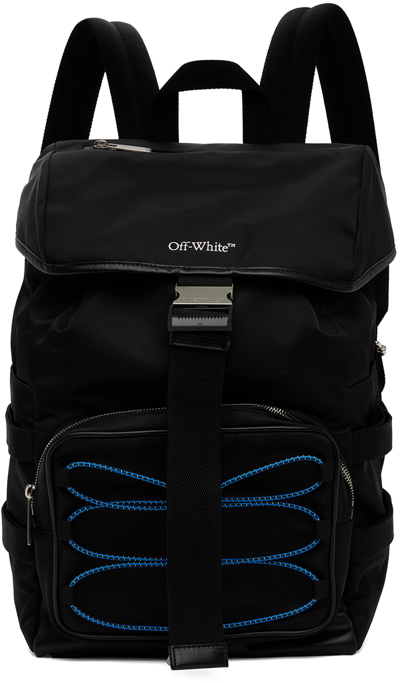OFF-WHITE VIRGIL ABLOH Airport Tape Backpack Black Men's 100% AUTHENTIC