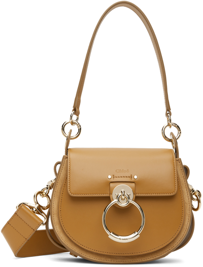 Chloé Tan Small Tess Bag In 207 Pottery Brown