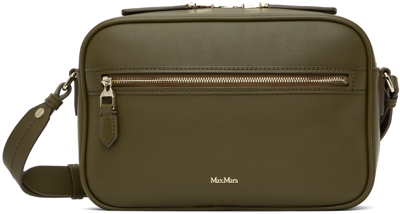 Max Mara Khaki New Camera Bag In 090 Dark Green