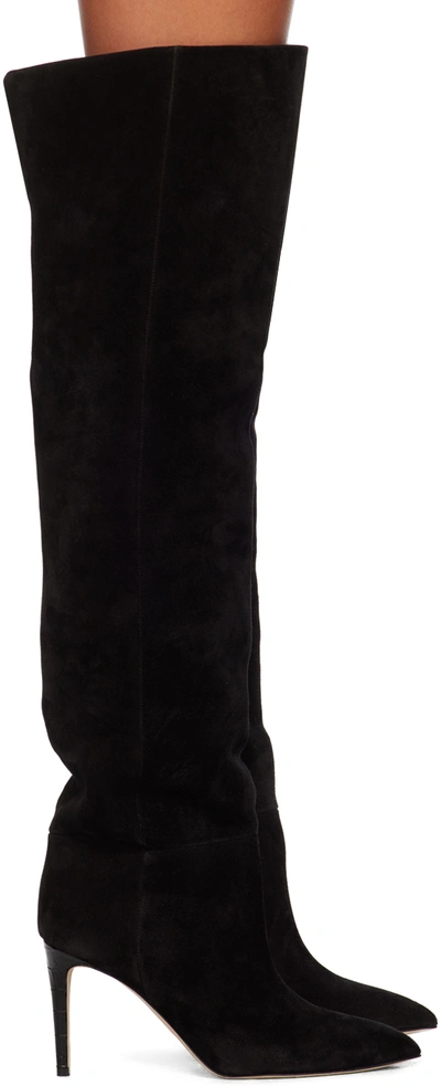 Paris Texas Black Stiletto Boots In Negro