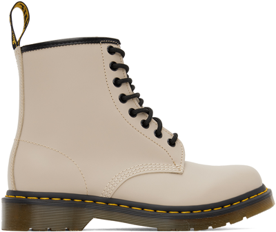 Dr. Martens' Taupe 1460 Boots In Vintage Taupe Smooth