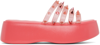 JEAN PAUL GAULTIER PINK MELISSA EDITION 'THE BECKY PUNK LOVE' SLIDES