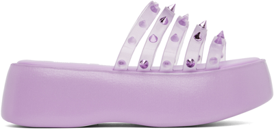 Jean Paul Gaultier Purple Melissa Edition 'the Becky Punk Love' Slides In 29-lilia